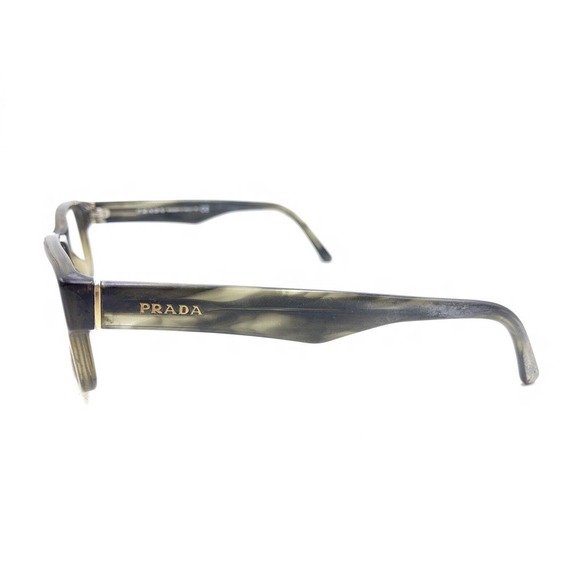 Prada VPR 16M 0AQ-1O1 Translucent Olive Green Eyeglasses Frames 53-16 140 Italy - Picture 7 of 12